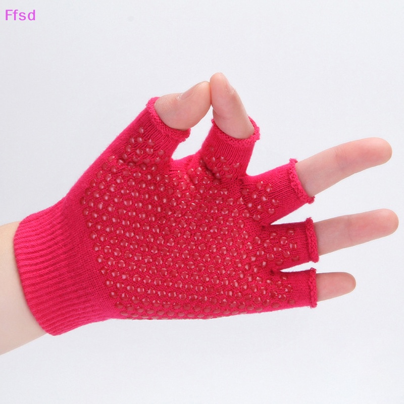 {Ffsd} Mới Găng Tay Nửa Ngón Tập Thể Dục / Đạp Xe / Yoga Chống Trượt * Bán Chạy