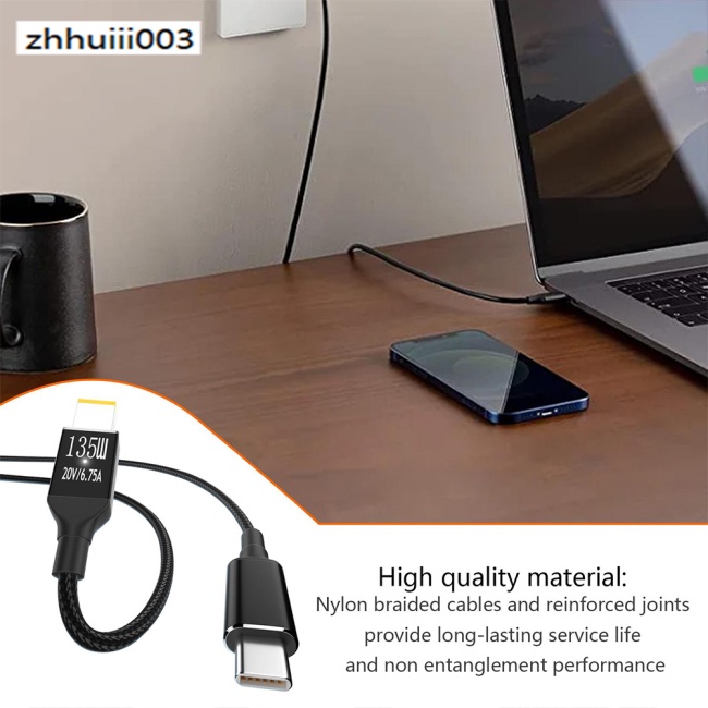 Dây Cáp Sạc Nhanh Usb Type c Sang Cổng Vuông 135w Pd Cho Máy Tính Notebook
