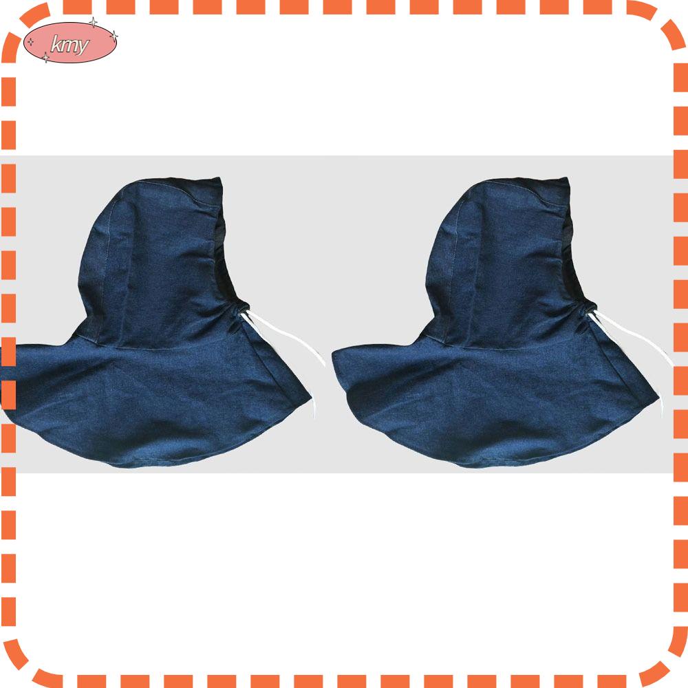 KRNY Set 2 Đệm Lót Bảo Vệ Cổ Bằng Cotton Cách Nhiệt Màu Đen Cho Người Lớn