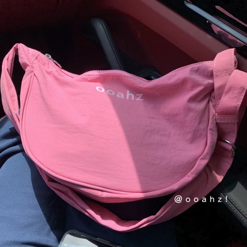 Túi Đeo Chéo Vai Bằng Nylon Phiên Bản Hàn Quốc Sức Chứa Lớn Phong Cách Preppy Haobing boutiqu