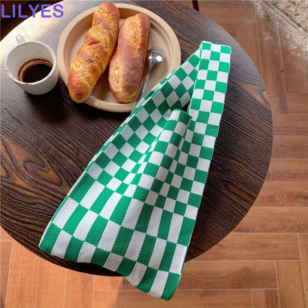 LILYES Túi Xách Da PU Đeo Vai Sức Chứa Lớn Thời Trang Thu Đông Phong Cách Vintage