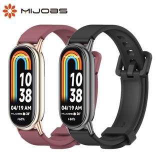 MIJOBS Dây đeo cho Xiaomi Mi Band 10 9 8 Vòng đeo tay cho Smart Band 8 Phụ kiện đồng hồ Dây đeo thay thế Miband 8