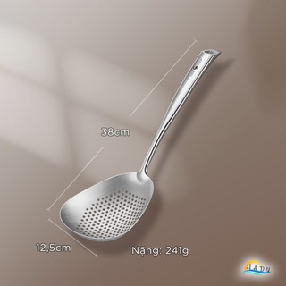 Muôi thủng lỗ to inox 304 nấu ăn lẩu cao cấp ssgp