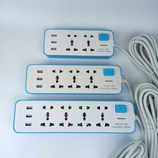 Ổ cắm điện 8-6-4 lỗ + 3 cổng usb dây dài 5m