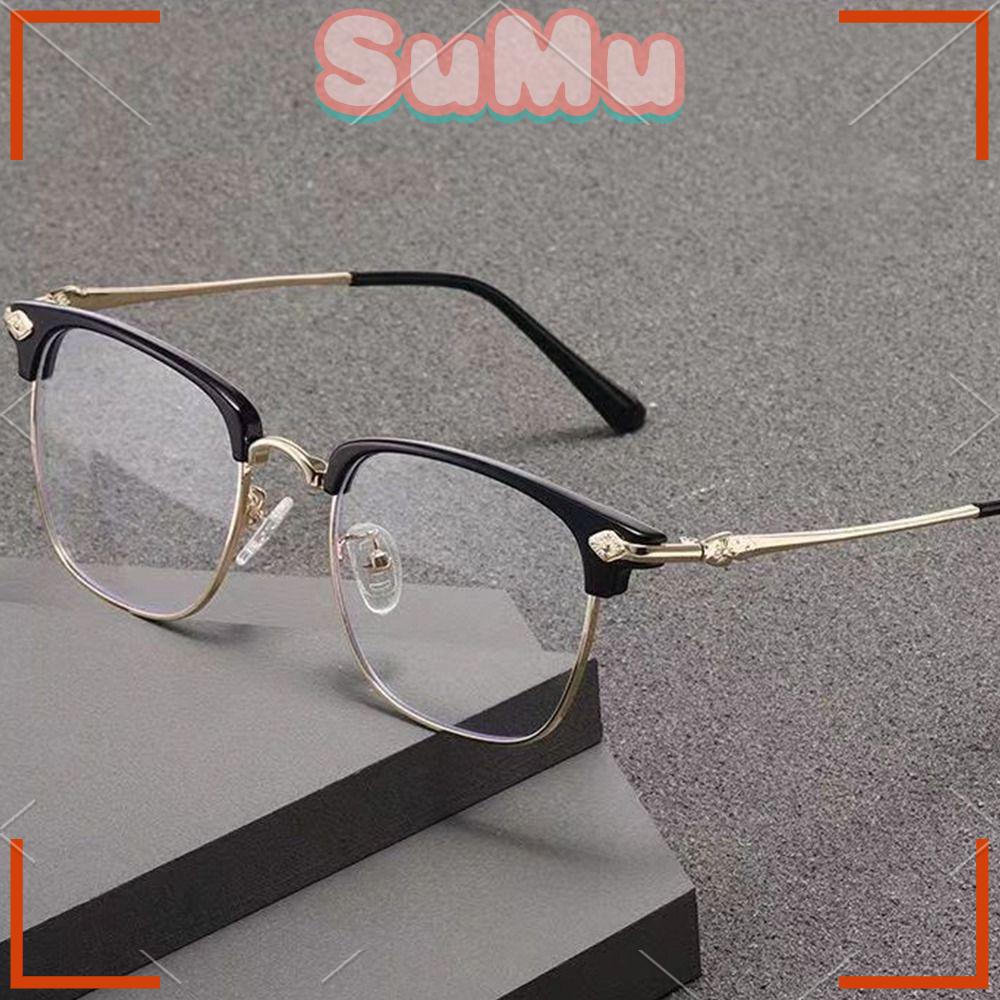 SUMU Kính Đọc Sách Gọng Siêu Nhẹ Chống Ánh Sáng Xanh Phong Cách Vintage Thanh Lịch Thời Trang Cho Nam Nữ