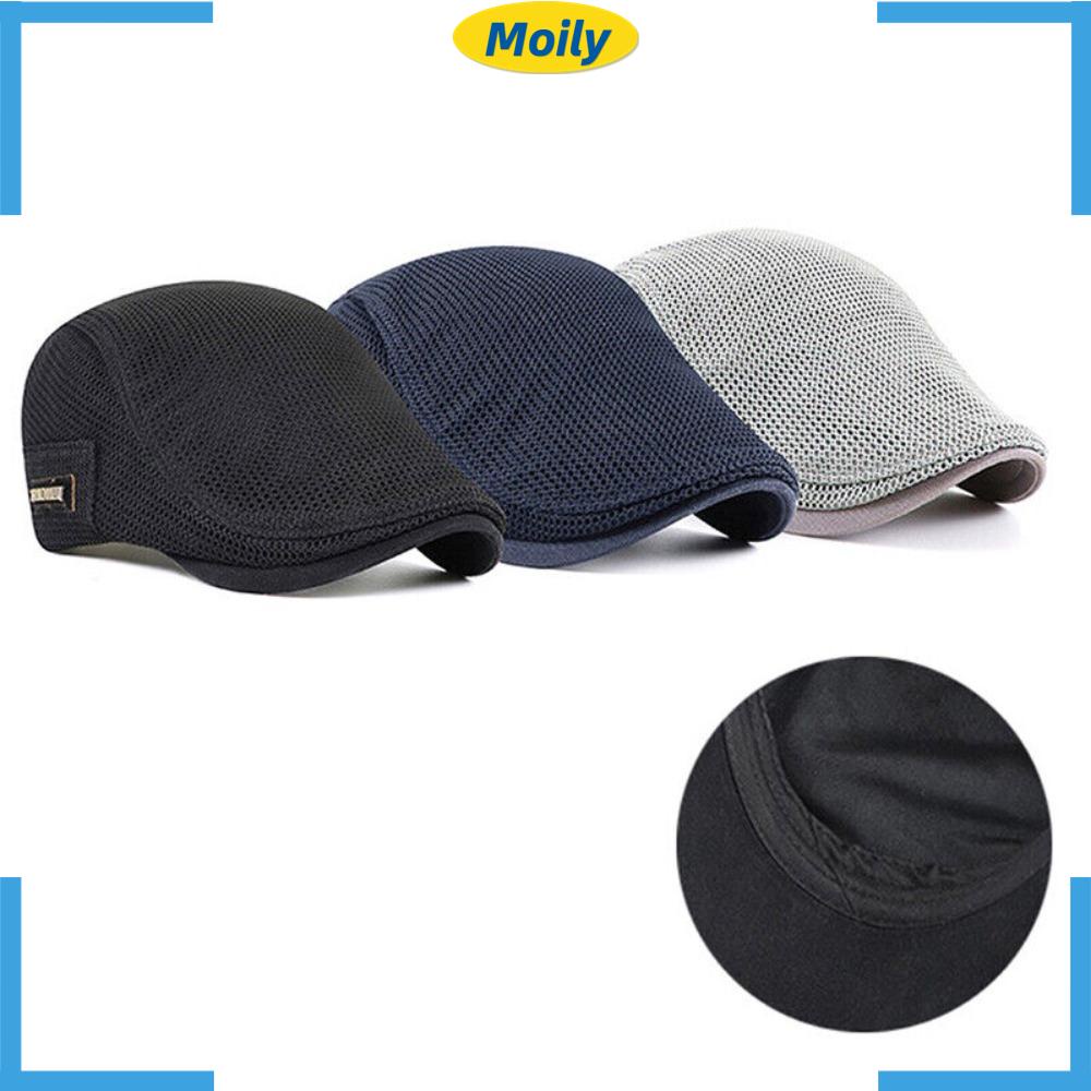 MOILYVN Mũ Beret Vải Ivy Thoáng Khí Thời Trang Cho Nam