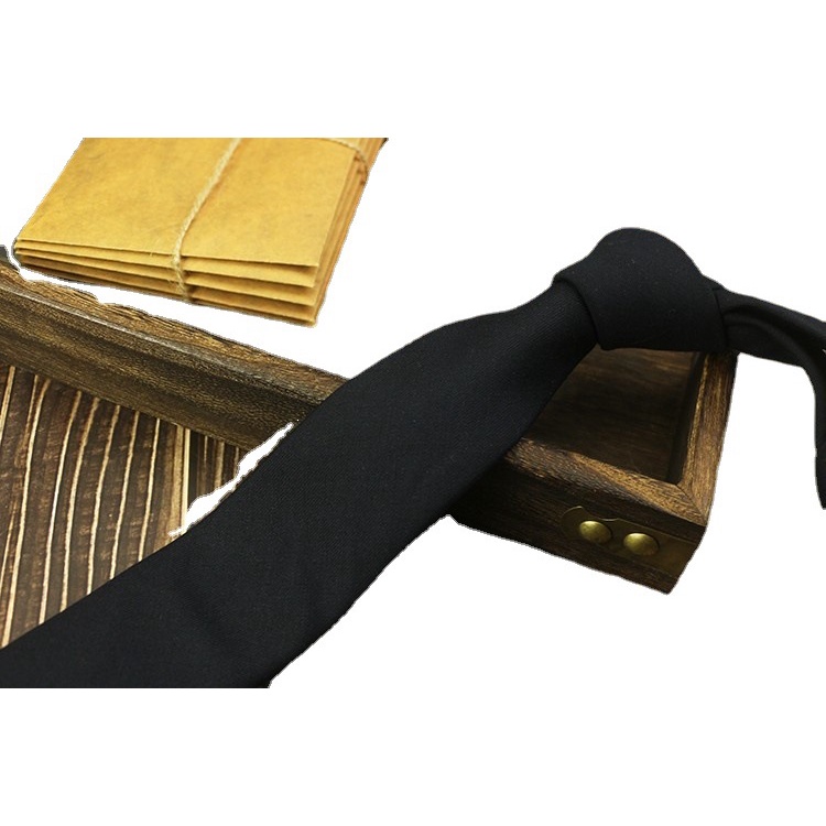 Cà Vạt Bản Hẹp 6CM Màu Trơn Kiểu Hàn Quốc Cá Tính Cho Nam