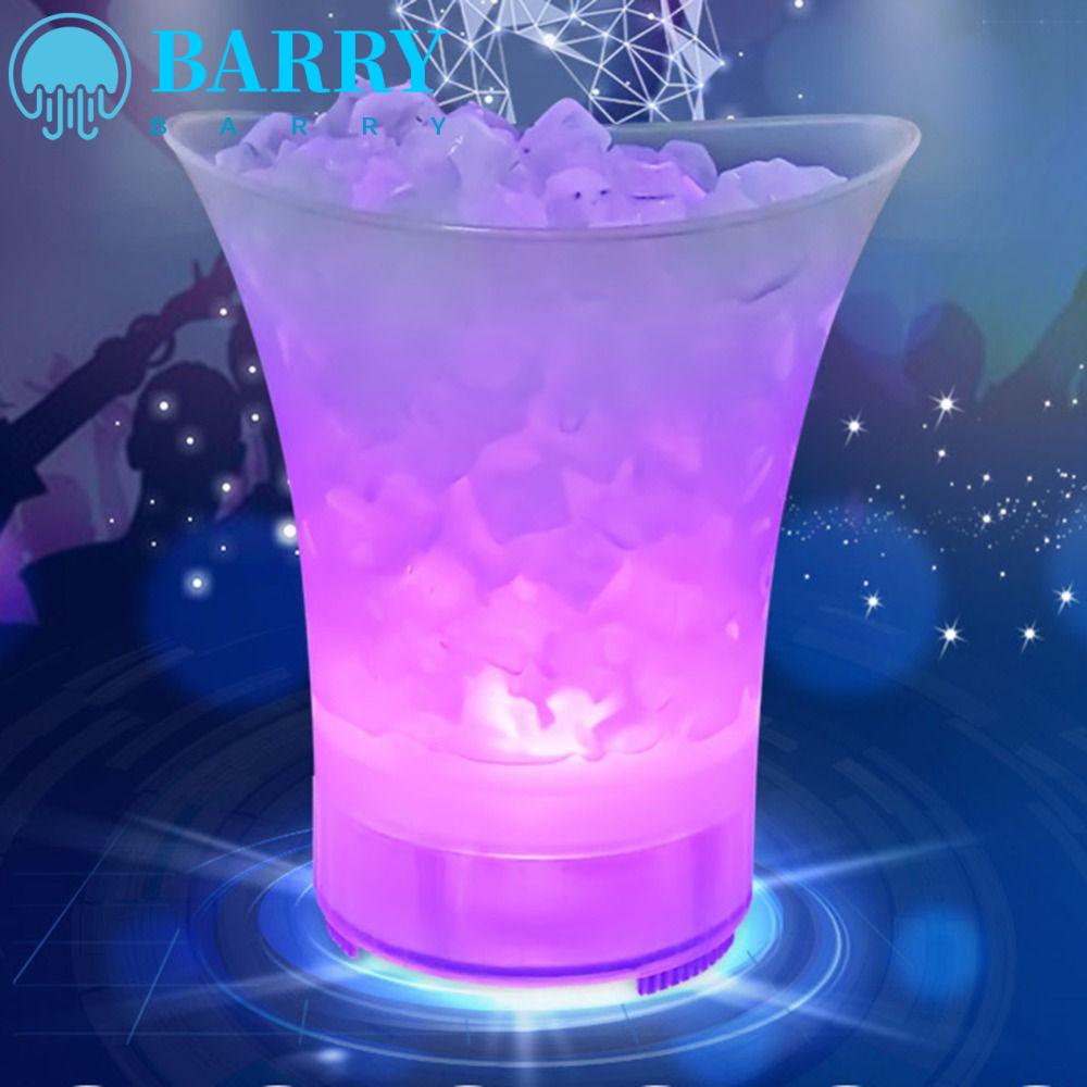 BARRY Xô Đựng Đá Bằng Nhựa Hình Tròn Màu Dạ Quang Độc Đáo