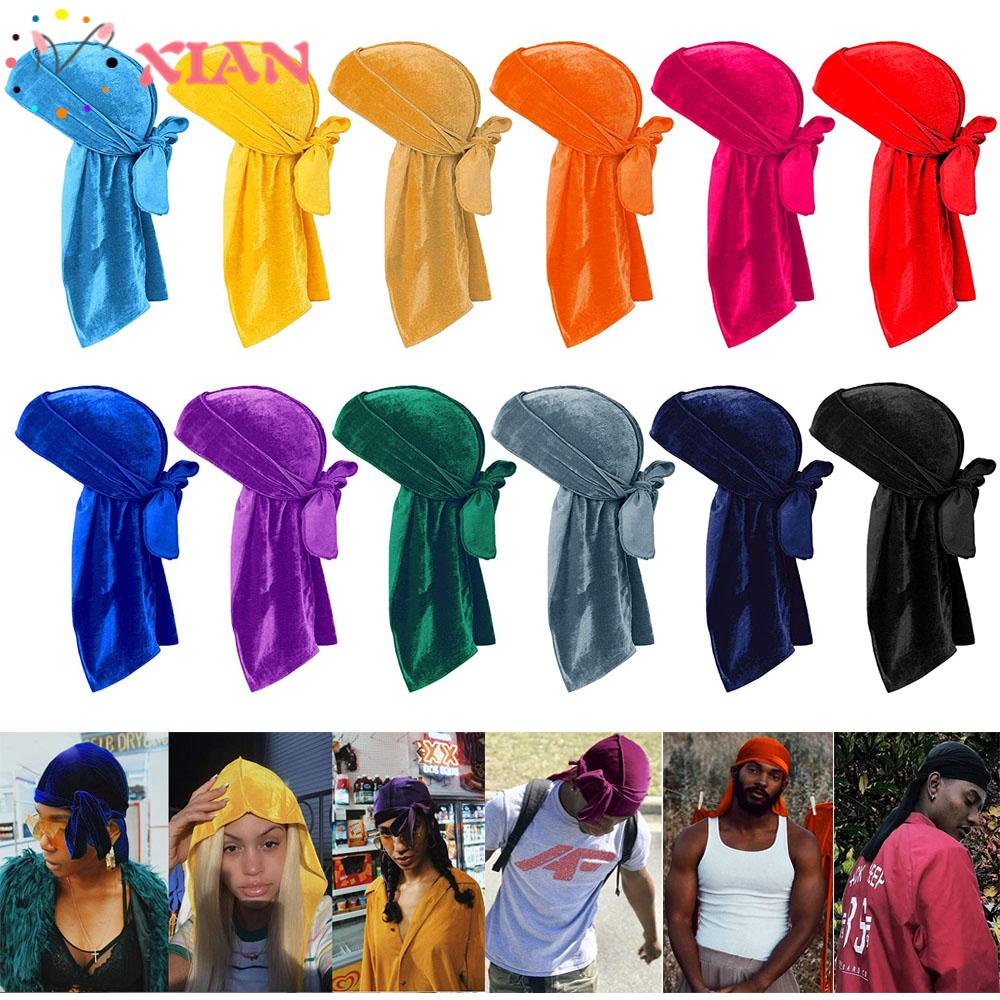 XIANTIN 1 Mũ Trùm Đầu Đuôi Dài Bằng Vải Nhung Thoáng Khí