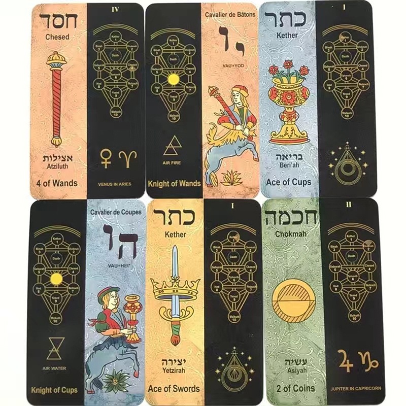 Bộ bài Tarot cổ điển Board Games Deck 5781 Bói toán Tarot Kabbalah Thích hợp cho những người đam mê và người mới bắt đầu