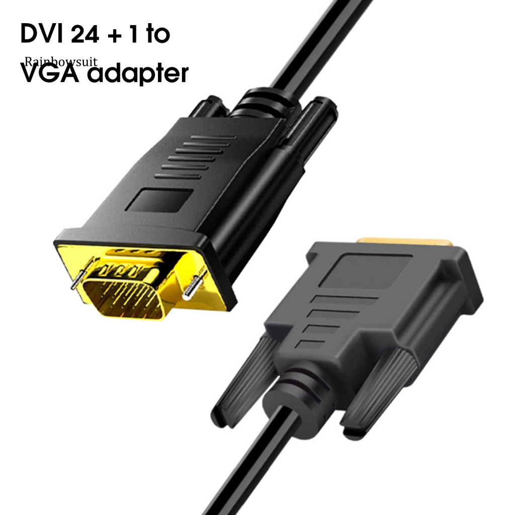 Cáp Chuyển Đổi Video DVI 24 + 1 Đầu Cắm Sang Đầu Cắm VGA Độ Phân Giải Cao 100 / 200 / 300cm