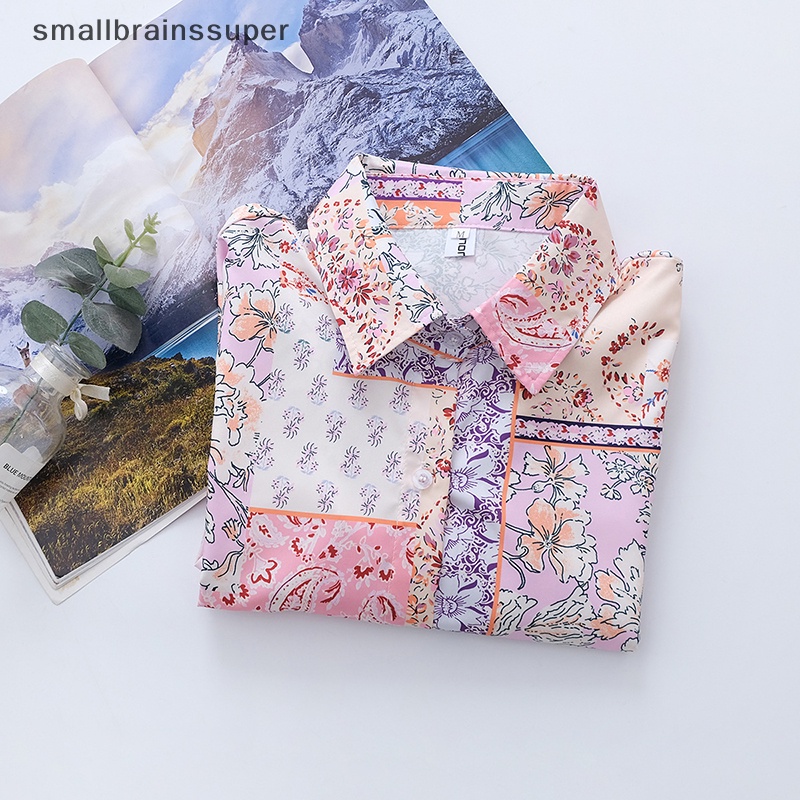 Áo Sơ Mi Dài Tay Dáng Rộng In Họa Tiết Hoa Thời Trang Mùa Hè Cho Nữ