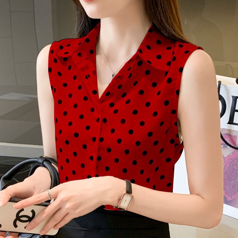 Áo Voan Không Tay Dáng Rộng Thời Trang Dành Cho Nữ