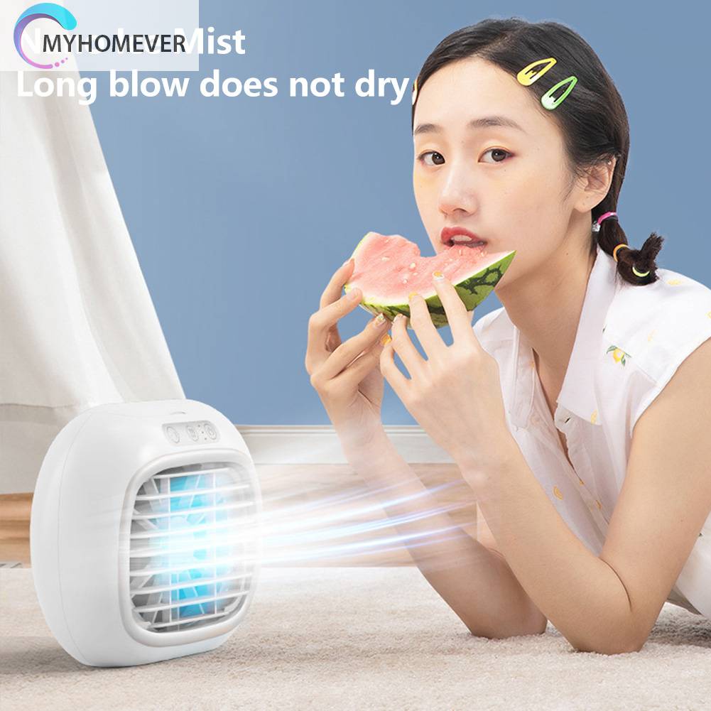 Quạt Điều Hòa Làm Mát 3 Tốc Độ Tích Hợp Đèn Ngủ 80ml