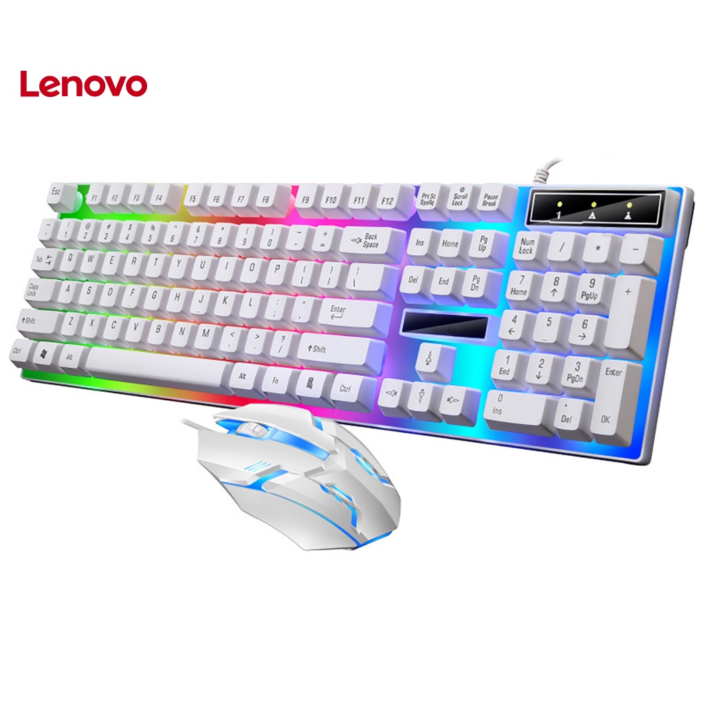 Bộ 2 Chuột Và Bàn Phím Cơ Chơi Game G21B Có Đèn Nền