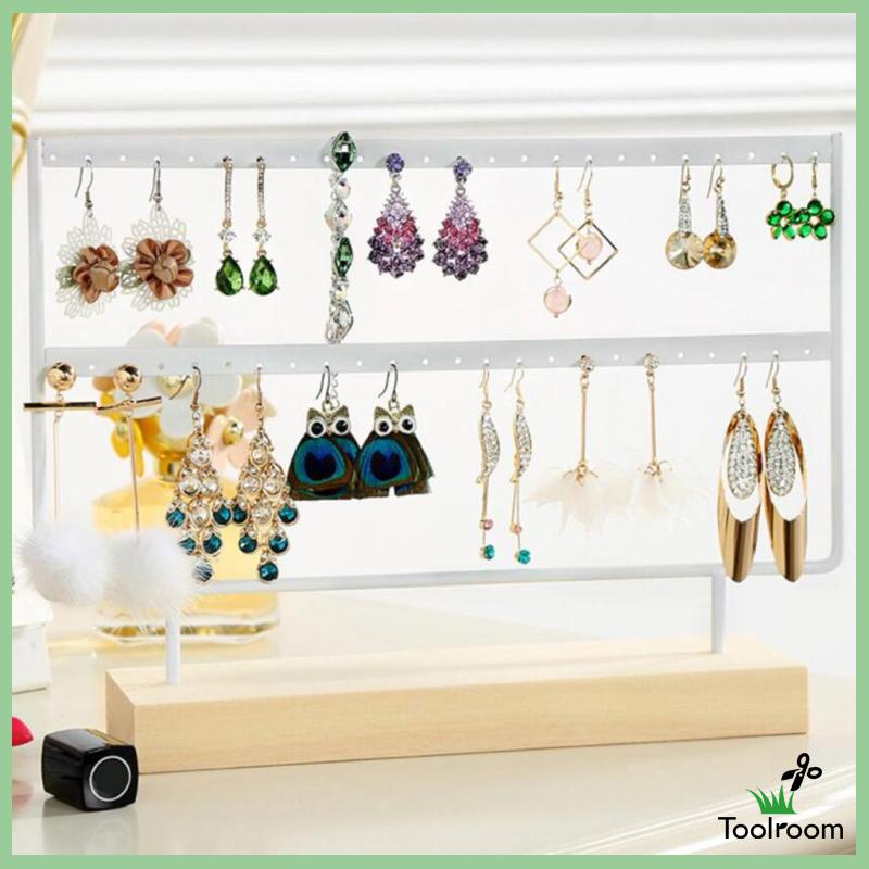 Giá Đỡ Trưng Bày Bông Tai Bằng Sắt Màu Đen Cỡ Lớn Tiện Dụng