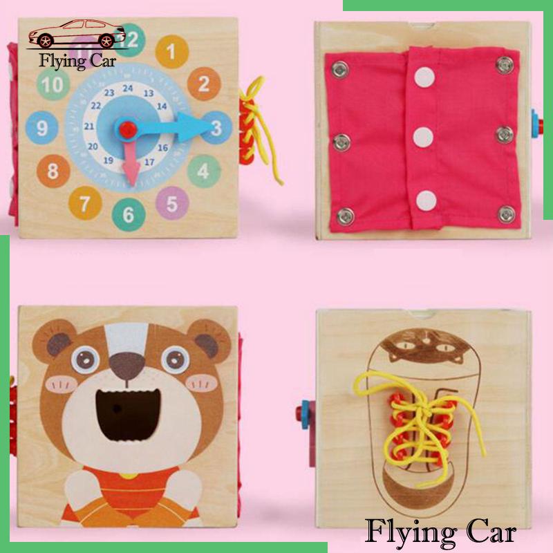 Bộ Đồ Chơi Xếp Hình Bằng Gỗ Cho Bé Mẫu Giáo 1-2 Tuổi