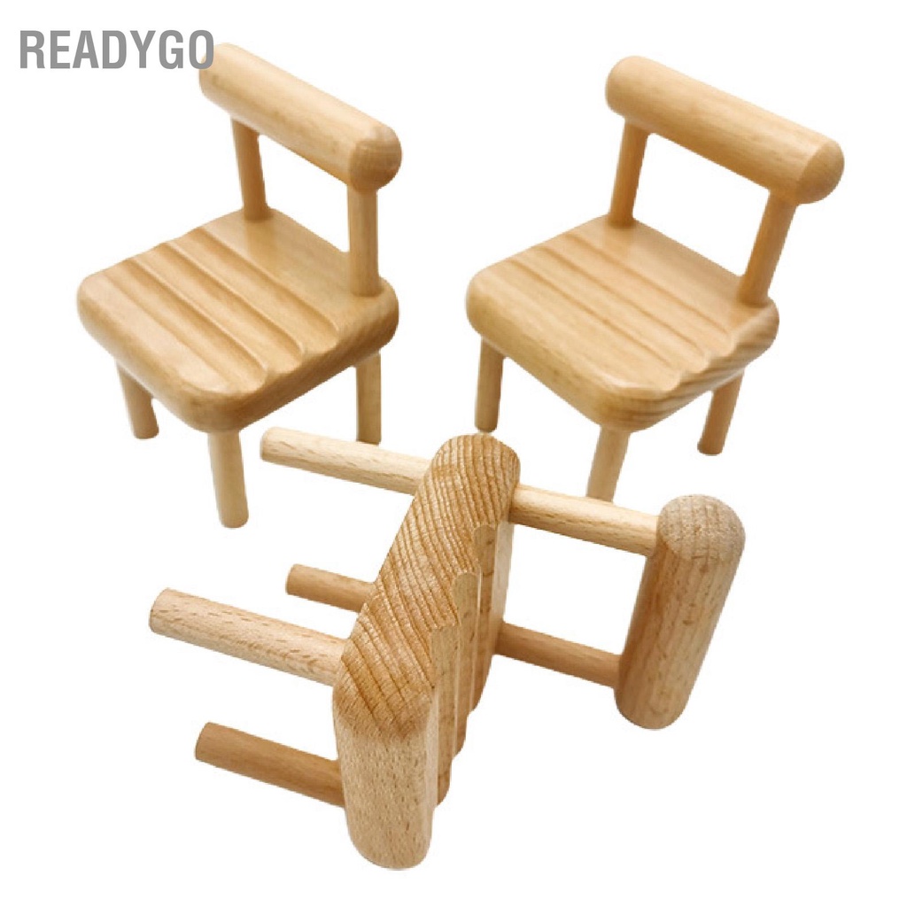 ReadyGo Có hàng sẵn Ghế Gỗ Giá Đỡ Điện Thoại Mini Hình Dễ Thương Cho Mobilephone ĐTDĐ Thông Minh