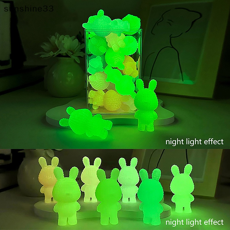 Set 1 / 2 Thỏ Dạ Quang Mini Trang Trí Tiểu Cảnh