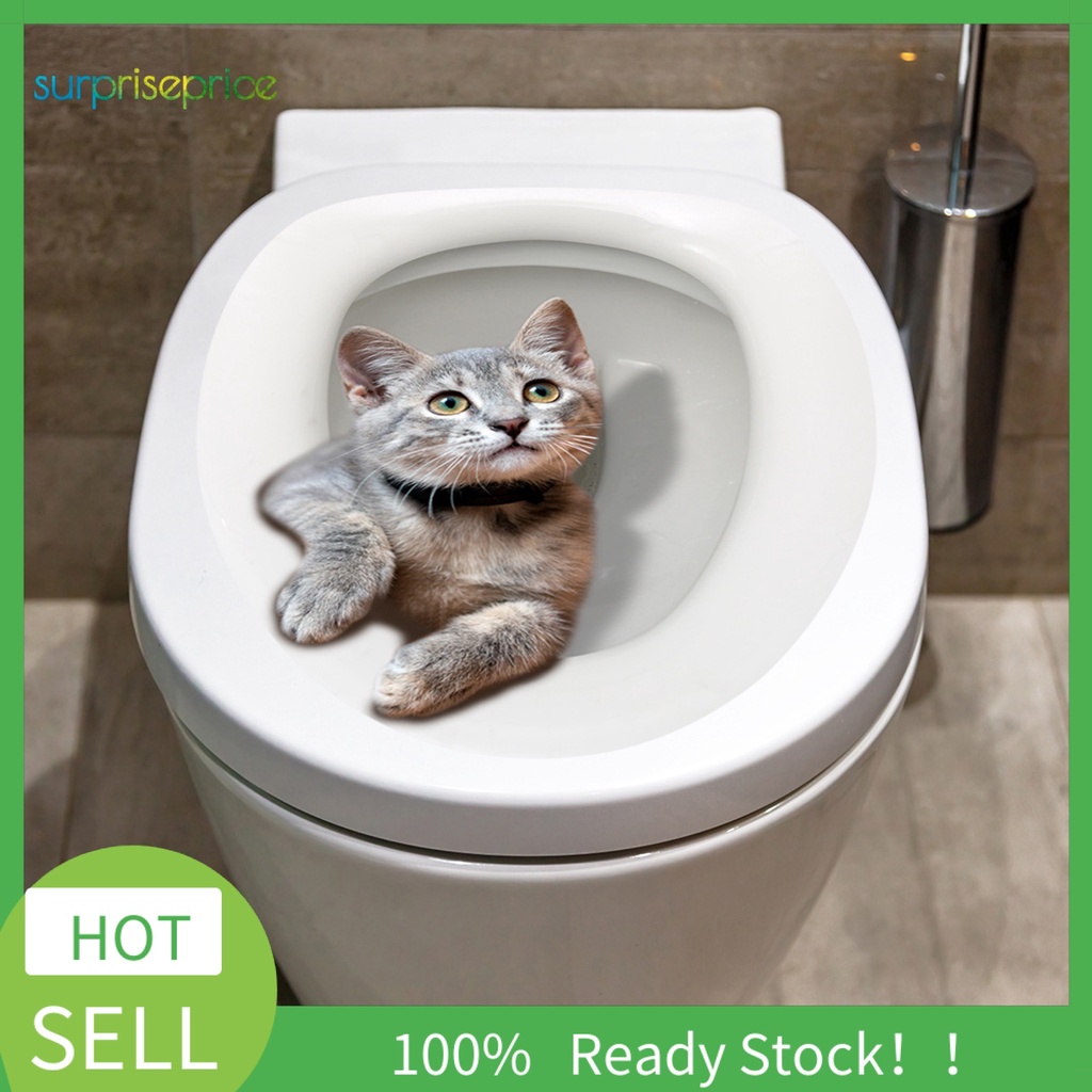 Miếng Dán Trang Trí Toilet Tự Dính Chống Thấm Nước Họa Tiết Hoạt Hình Dễ Thương