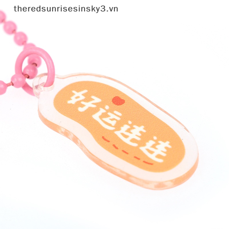 Móc Khóa Acrylic Trong Suốt Họa Tiết Hoạt Hình Phong Cách Hàn Quốc Dành Cho Bạn Nữ