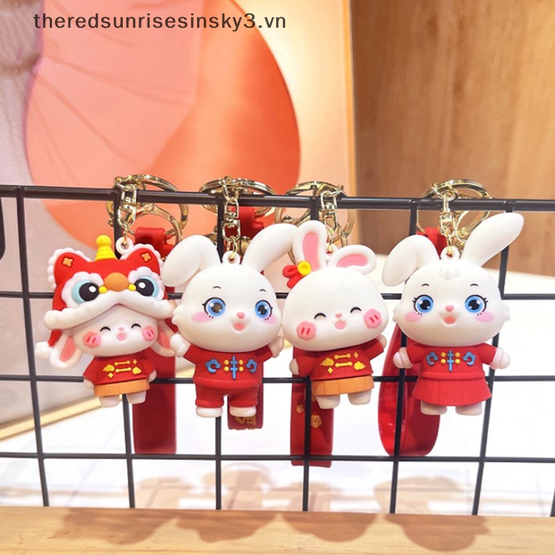 1 Móc Khóa Hình Thỏ Hoạt Hình Đáng Yêu Dành Cho Cặp Đôi