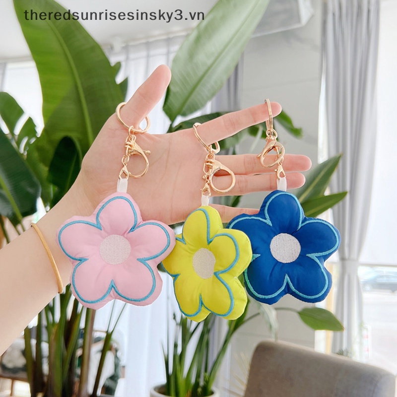 Móc Khóa Hình Búp Bê Nhồi Bông Hoa Anh Đào Thời Trang