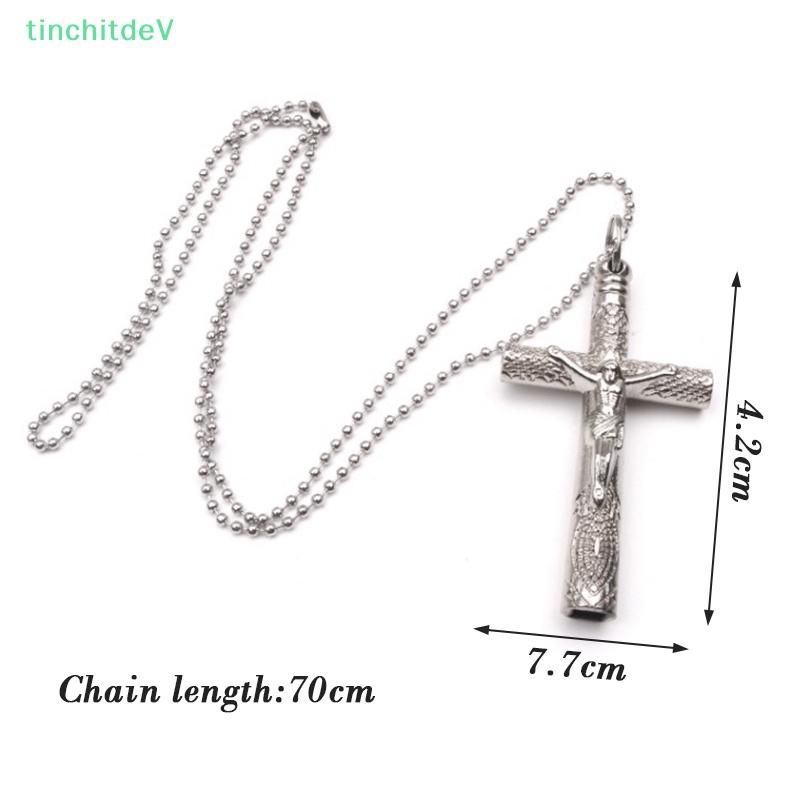 [TinchitdeV] Mặt Vòng cổ Hình Thánh Giá 6mm Bằng Kim Loại Điều Chỉnh Kích Thước