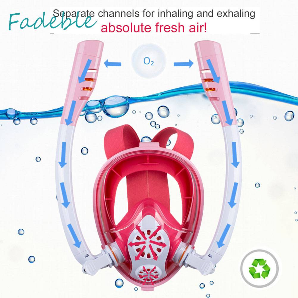 Mặt Nạ Lặn Có Kính Bơi Bảo Vệ Toàn Diện Dành Cho Trẻ Em