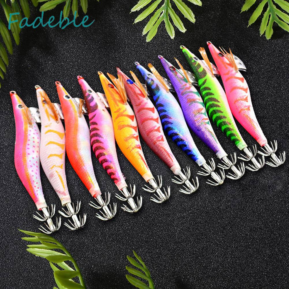 Set 10 Mồi Giả Nhử Cá Bằng Nylon Chất Lượng Cao