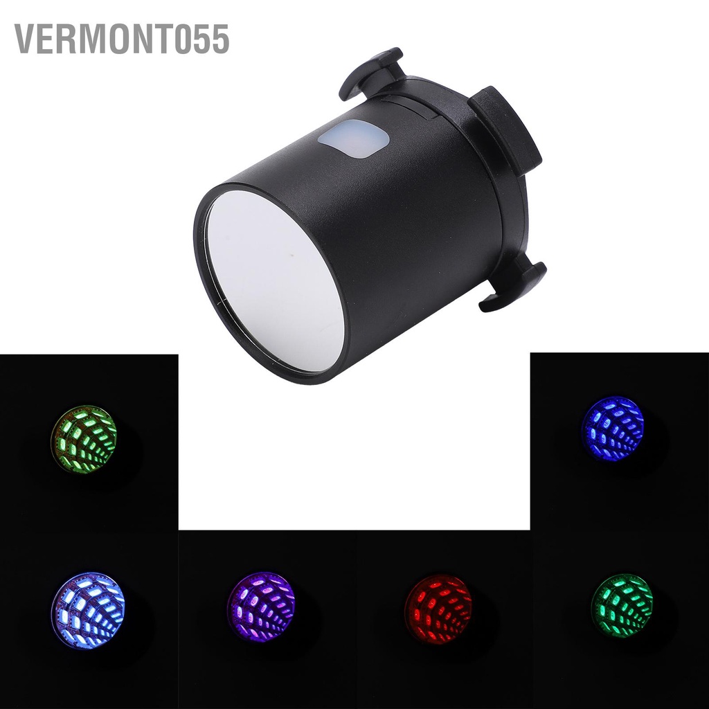 Vermont055 Đèn Hậu Xe Đạp USB Chống Thấm Nước LED Màu Cảnh Báo