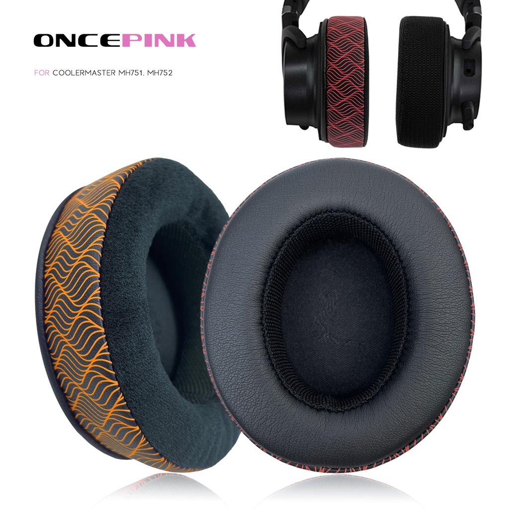 Miếng đệm tai thay thế Oncepink cho CoolerMaster MH751, MH752 Tai nghe làm mát Gel đệm nhiệt độ Tai 