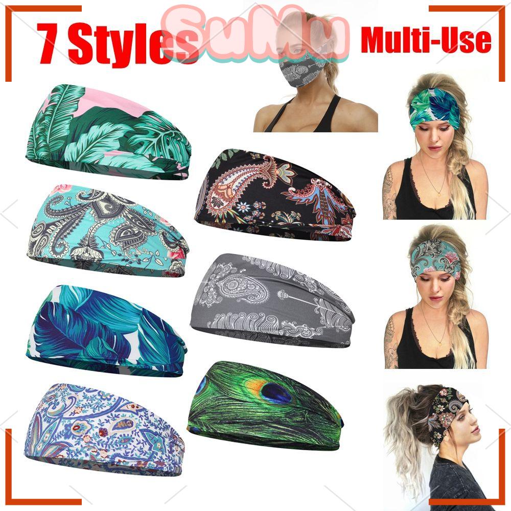 SUMU Băng Đô Cài Tóc Đa Năng Thấm Hút Mồ Hôi Chống Trượt Phong Cách Bohemian