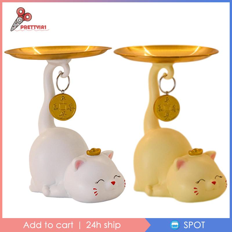 Giá Đỡ Chìa Khóa Hình Mèo Điêu Khắc Độc Đáo Trang Trí Bàn Ăn / Nhà Hàng / Tiệc Cưới