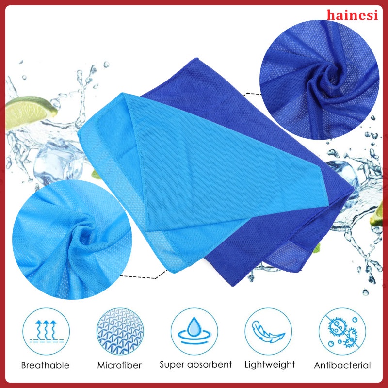 Set 2 Khăn Lau Mồ Hôi Nhanh Khô Tiện Dụng Khi Tập Gym / Thể Thao