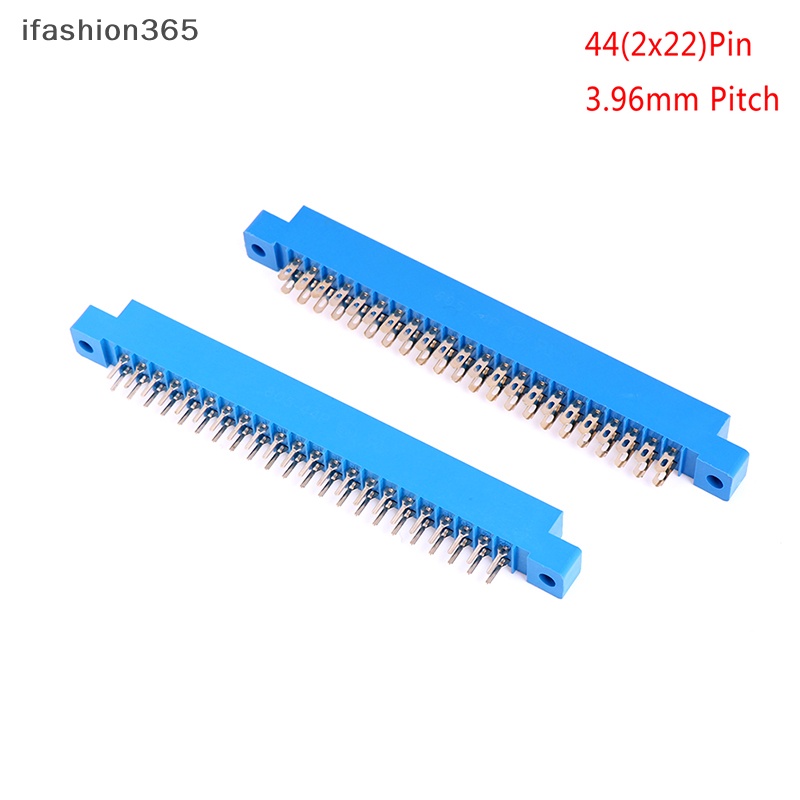 1x Đầu Nối Thẻ PCB Hai Đầu 2 X 22 Pin 44 Pin 3.96mm Màu Vàng