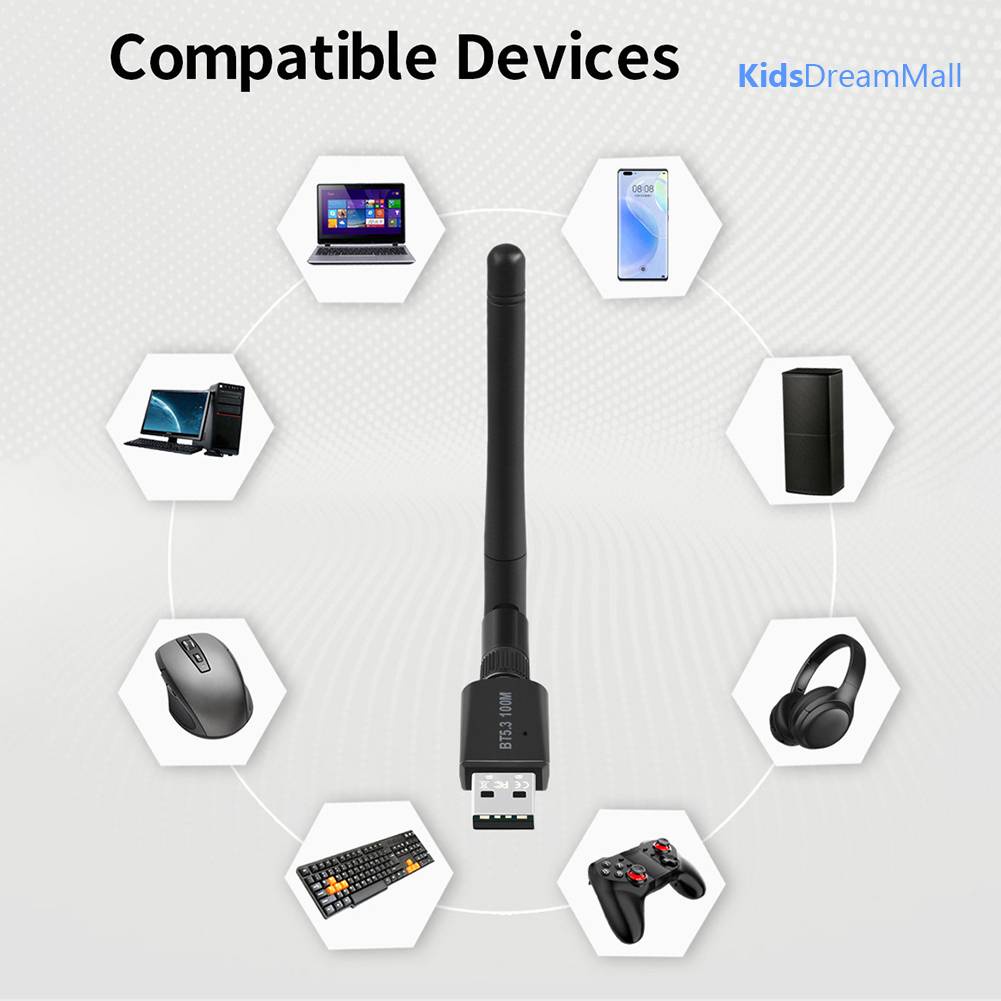 Usb Nhận Tín Hiệu Bluetooth 5.3 Phạm Vi 100M