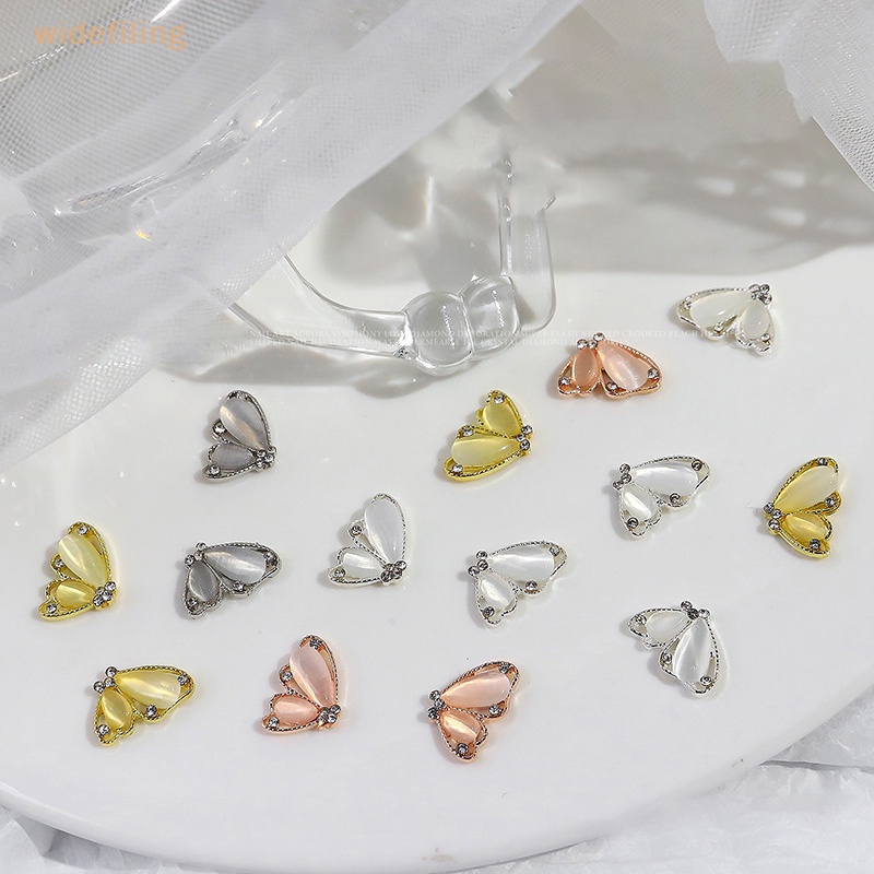 Phụ Kiện Đá Opal Hình Bướm Trang Trí Móng Tay Nghệ Thuật Thời Trang