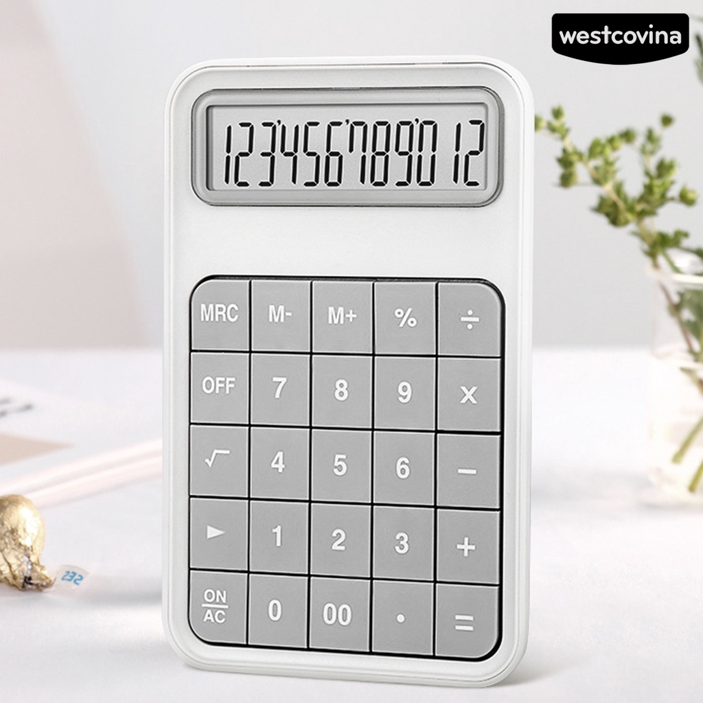 [WSTN] [WSTN]✎Máy Tính Mini 12 Chữ Số Siêu Mỏng Cài Nút Tháo Rời Được