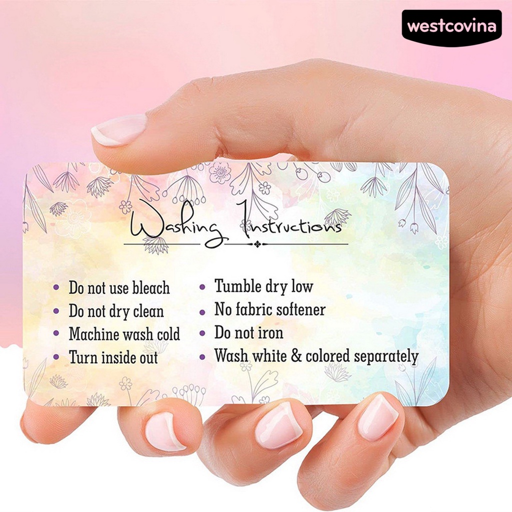 [WSTN] [WSTN]✎Set 50 Thẻ Giặt Đồ Mini Chăm Sóc Quần Áo