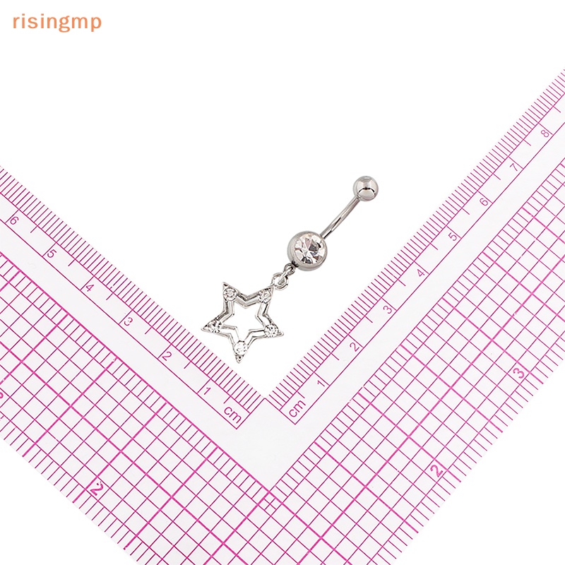 Khuyên Rốn Bằng Thép Không Gỉ Đính Đá Hình Ngôi Sao Thời Trang Cho Nữ