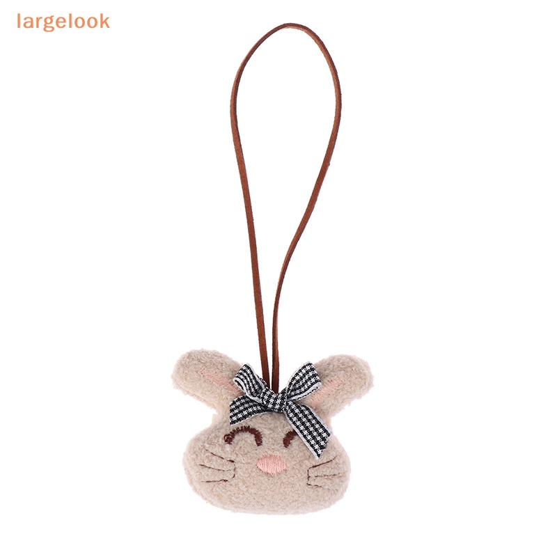 [Biglook] Móc Khóa Hình Thỏ Bông Dễ Thương Có Thẻ Tên Cho Ba Lô Đi Học Trẻ Em