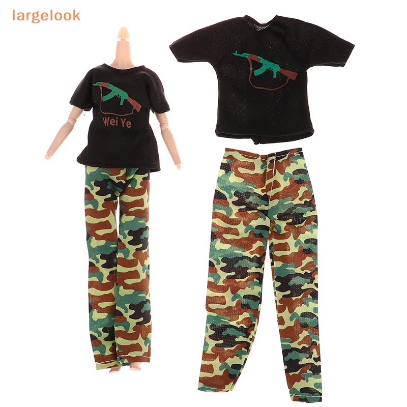 Bộ Đồ Họa Tiết Rằn Ri Cho Búp Bê 30cm