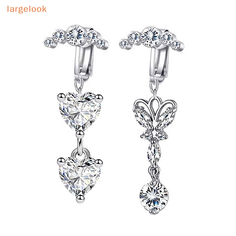 [Biglook] 1 Khuyên Rốn Giả Xỏ Rốn Hình Trái Tim Bướm Quyến Rũ
