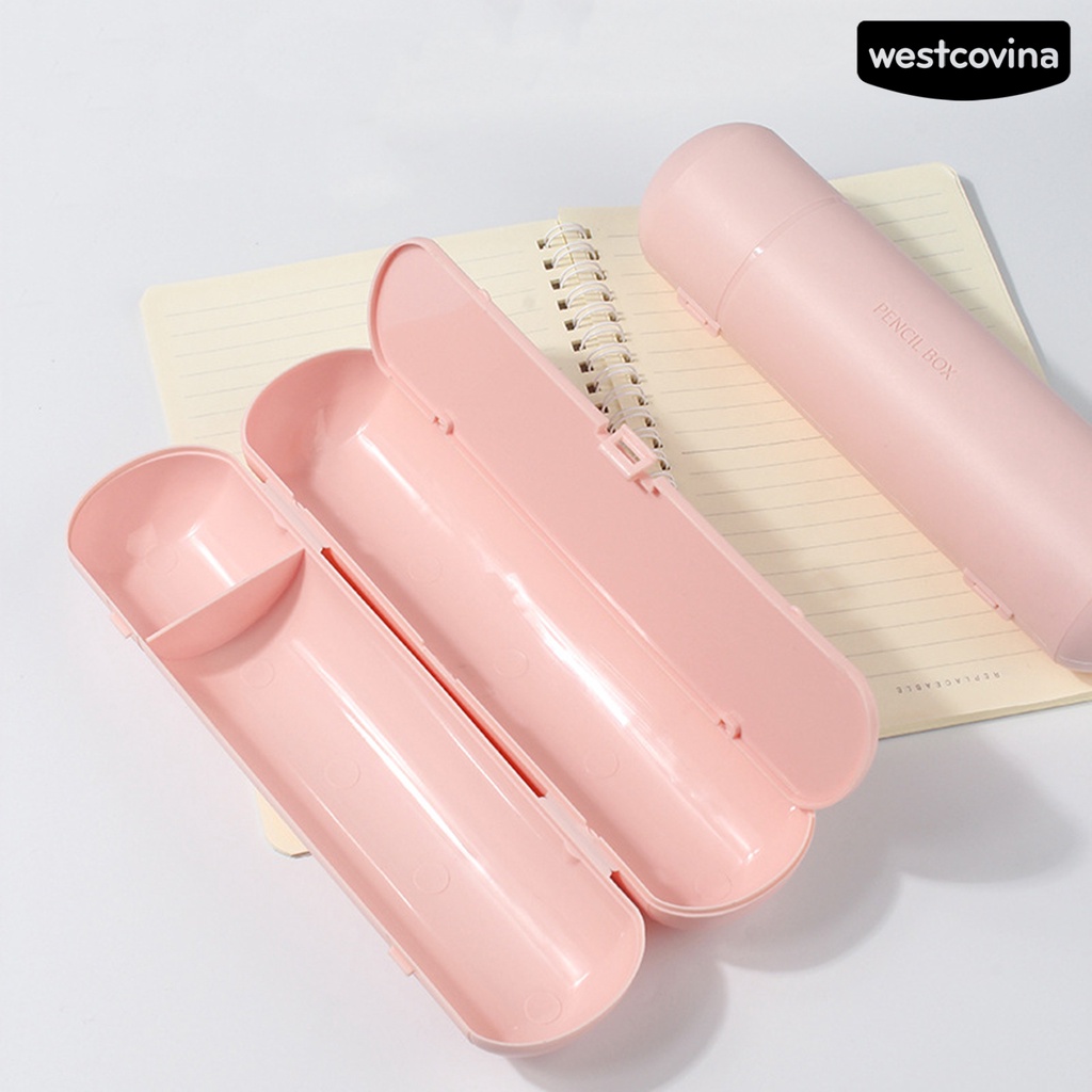 [WSTN] [WSTN]✎Hộp Đựng Bút Bằng PP Mịn Chống Nước Có Khóa Cài Thiết Thực Dành Cho Gia Đình