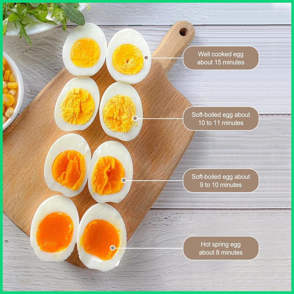 Nồi Hấp Trứng Điện Tử Cứng An Toàn Có Thể Tháo Rời Với Hẹn Giờ Tắt Nhanh Jiwvnjiwvn