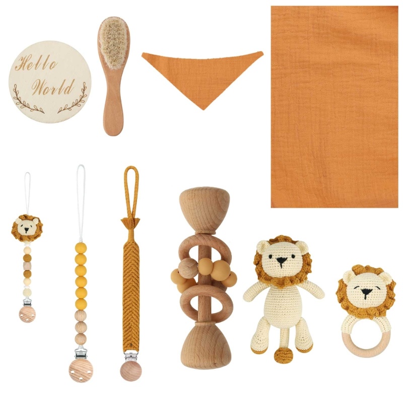 Kẹp Giữ Núm Vú Giả Bằng Len Móc Tiện Dụng Cho Bé Sơ Sinh