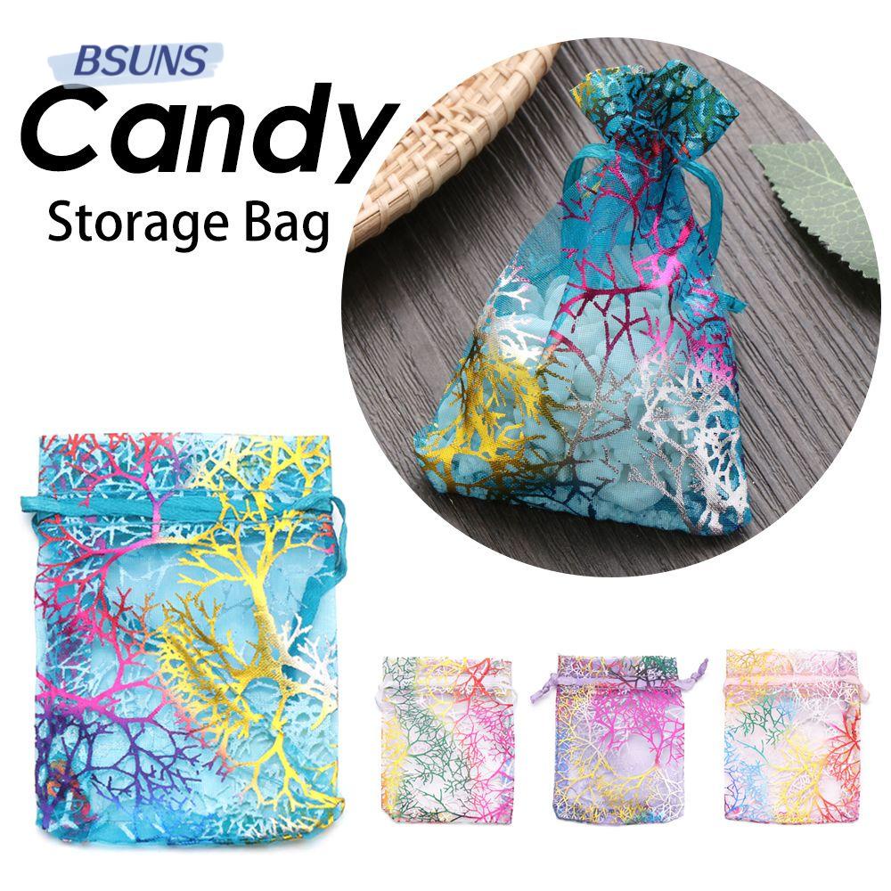 BSUNS 10 / 50 Túi Rút Đựng Trang Sức 4 Màu Kích Thước 7 * 9cm Ốp