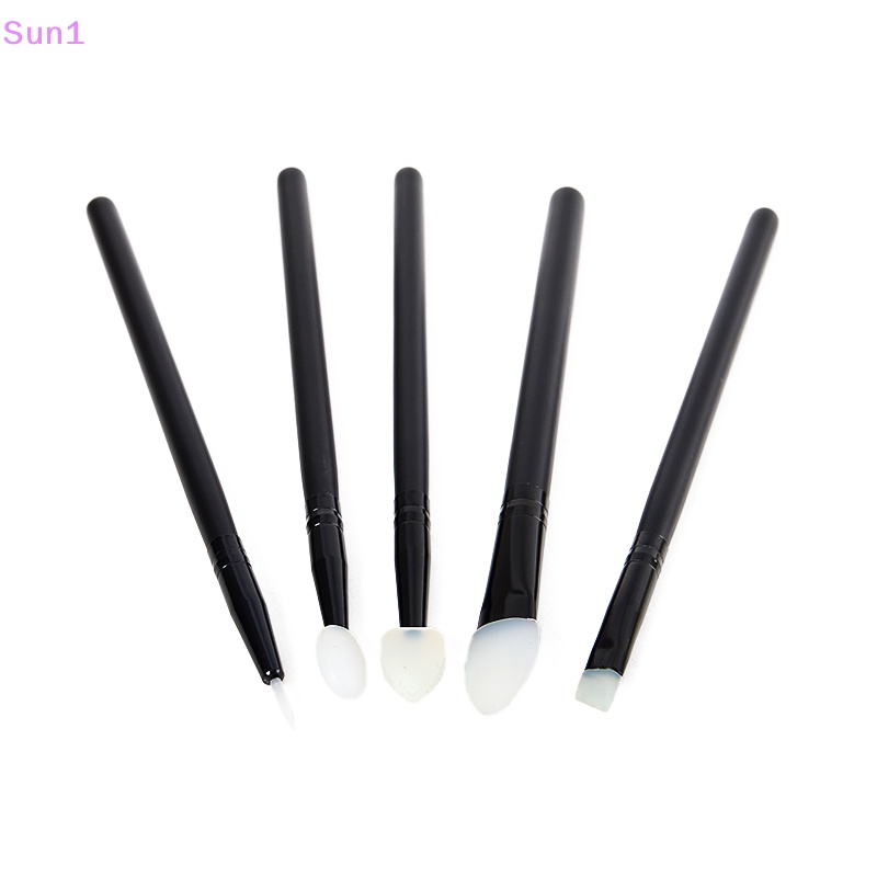 Set 5 Cọ Trang Điểm Đa Năng Bằng Silicon Mềm Tiện Dụng