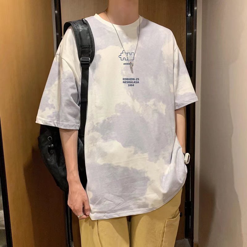 Áo Thun Tay Ngắn Dáng Rộng Chất Liệu Cotton Thời Trang Mùa Hè Cho Nam 300g